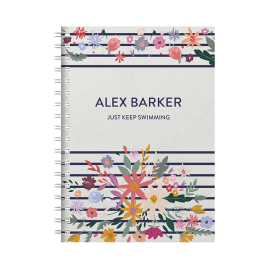 Personalised Combined Diary & Notebook - Line Design by FROM YOU TO ME