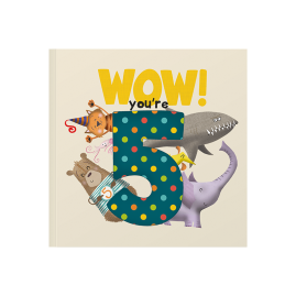 WOW! You're Five a fifth birthday book that can be sent as a card