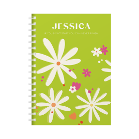 Personalised Funky Flowers Diary by FROM YOU TO ME